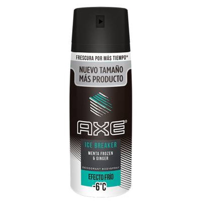 Desodorante Axe ice breaker menta frozen & ginger efecto frío en aerosol para caballero 113 g