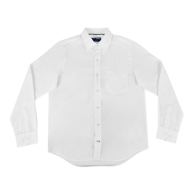 Camisa Simply Basic Manga Larga Talla EG Regular Fit Blanco para Hombre