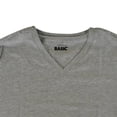 thumbnail image 2 of Playera Simply Basic Talla CH Cuello V Gris Jaspeado para Hombre, 2 of 3