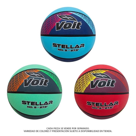 Balón de Básquetbol Voit Stellar Mix No.5 Varios Modelos 1 Pieza
