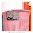thumbnail image 3 of Cesto para Ropa Plásticos La Ardilla Rattan con Tapa Rosa, 3 of 4