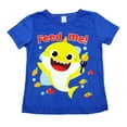 thumbnail image 1 of Playera Nickelodeon Baby Shark Pinkfong Niño 3X Tiburón Feed Me! Azul, 1 of 3