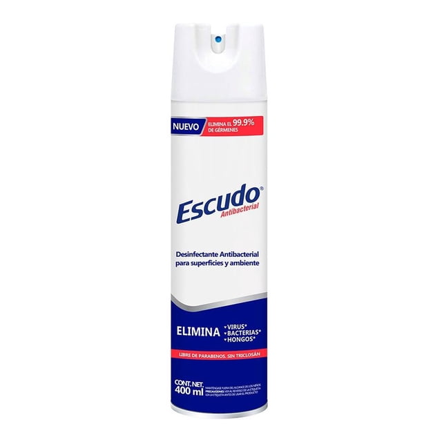 Desinfectante Escudo antibacterial para superficies y ambiente en aerosol 400 ml