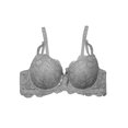 thumbnail image 1 of Brasier Secret Treasures Talla 36B Aplicación de Encaje Floral Gris, 1 of 3
