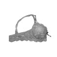 thumbnail image 3 of Brasier Secret Treasures Talla 36B Aplicación de Encaje Floral Gris, 3 of 3