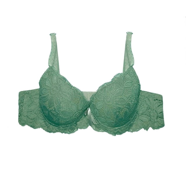 Brasier Secret Treasures Talla 36B con Encaje Floral Verde