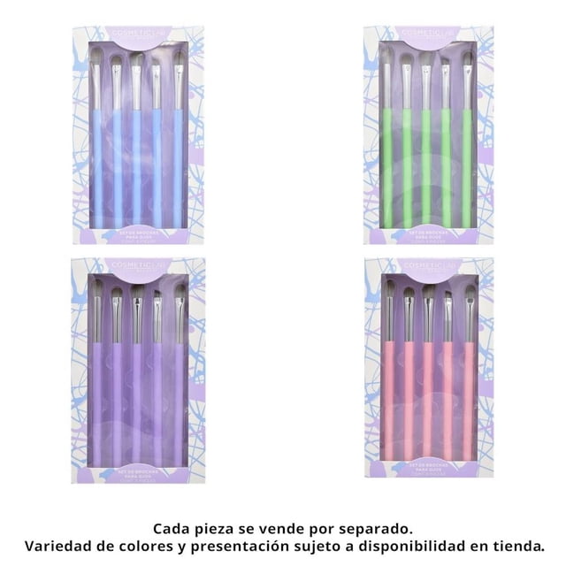 Set de brochas para ojos Cosmetic Lab Total Beauty 5 pzas | Walmart en ...