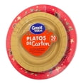 thumbnail image 3 of Platos redondos Great Value de cartón con decoración navideña 10 pzas, 3 of 4