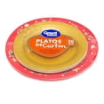 thumbnail image 4 of Platos redondos Great Value de cartón con decoración navideña 10 pzas, 4 of 4