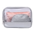 thumbnail image 1 of Set de cosmetiqueras Cosmetic Lab Total Beauty tradicional rosa y plateado 3 pzas, 1 of 4