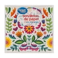 thumbnail image 1 of Servilletas de papel Great Value fiestas patrias flores 20 pzas con hoja doble, 1 of 4