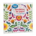 thumbnail image 2 of Servilletas de papel Great Value fiestas patrias flores 20 pzas con hoja doble, 2 of 4