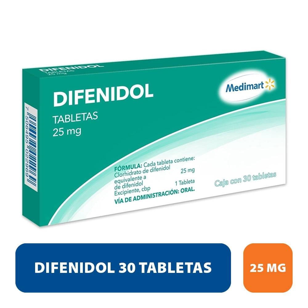 Difenidol Medimart 25 mg 30 tabletas || Bodega Aurrera Despensa a tu Casa