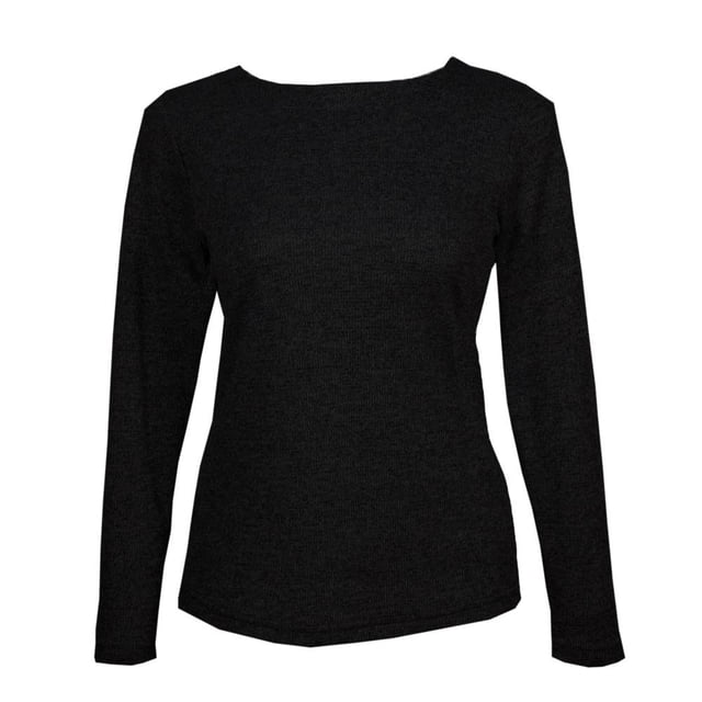 Suéter George Talla G Cuello Ojal Básico Negro