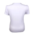 thumbnail image 2 of Blusa George Talla M Básica Lisa Abullonada Blanco, 2 of 4