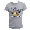 thumbnail image 1 of Playera Minecraft Talla 12 Gris Jaspe, 1 of 4