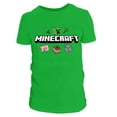 thumbnail image 1 of Playera Minecraft Talla 14 Manga Corta Personajes Verde, 1 of 3