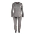 thumbnail image 1 of Pijama Secret Treasures Jr Talla M Manga Larga Letras con Estrellas Gris, 1 of 4