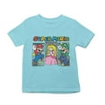 thumbnail image 1 of Playera Nintendo Super Mario Talla 4 Manga Corta Estampado Peach Mario y Luigi Azul Aqua, 1 of 3