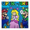 thumbnail image 3 of Playera Nintendo Super Mario Talla 4 Manga Corta Estampado Peach Mario y Luigi Azul Aqua, 3 of 3