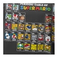 thumbnail image 3 of Playera Super Mario Nintendo Talla M Manga Corta con Estampado Tabla Periódica y Personajes Gris Oxford, 3 of 3
