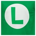 thumbnail image 3 of Playera Super Mario Talla M Manga Corta con Estampado Letra L de Luigi Verde, 3 of 3