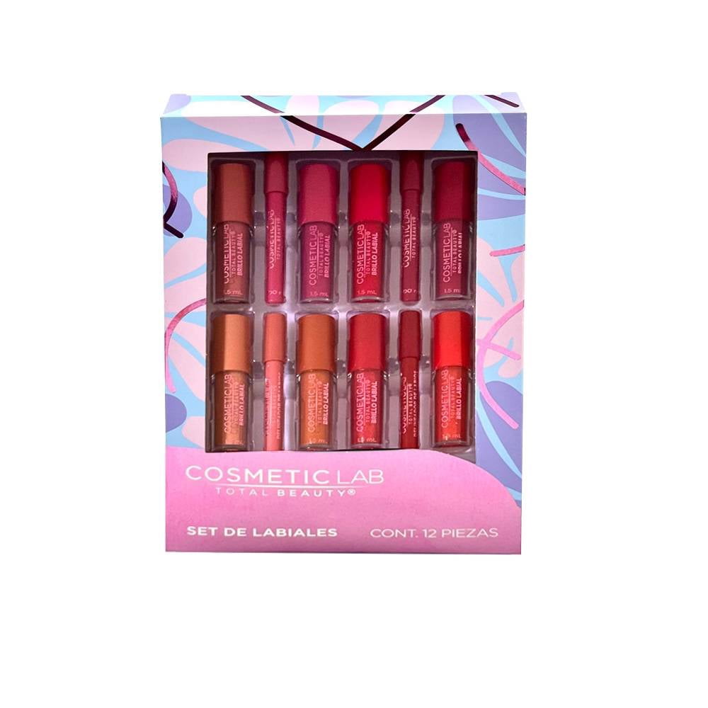 Set de labiales Cosmetic Lab Labiales y Delineadores || Bodega Aurrera ...