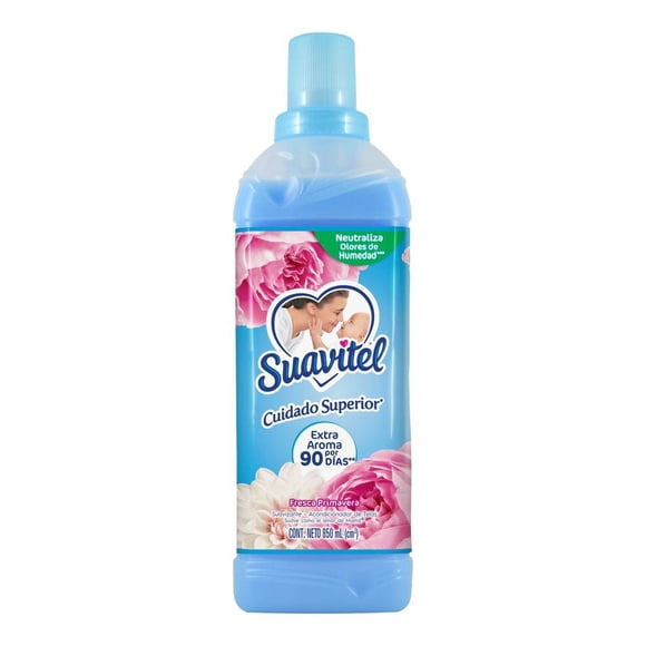 Suavizante acondicionador de telas Suavitel cuidado superior fresca primavera 850 ml