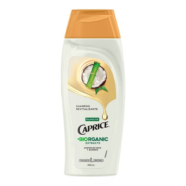 Shampoo Palmolive Caprice biorganic extracts aceites de coco y bamboo 200 ml