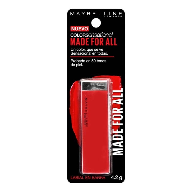 Labial Maybelline Color Sensational en barra 382 red for me matte 4.2 g