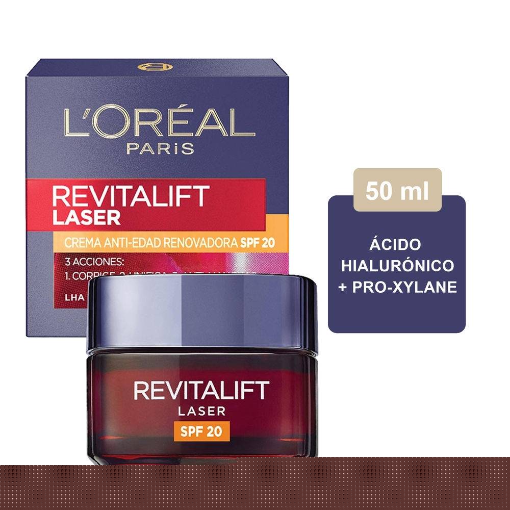thumbnail image 1 of Crema Facial L'Oréal Revitalift láser X3 cuidado anti-arrugas 50 ml, 1 of 4