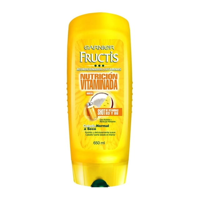 Acondicionador Garnier Fructis nutrición vitaminada cabello normal a seco 650 ml