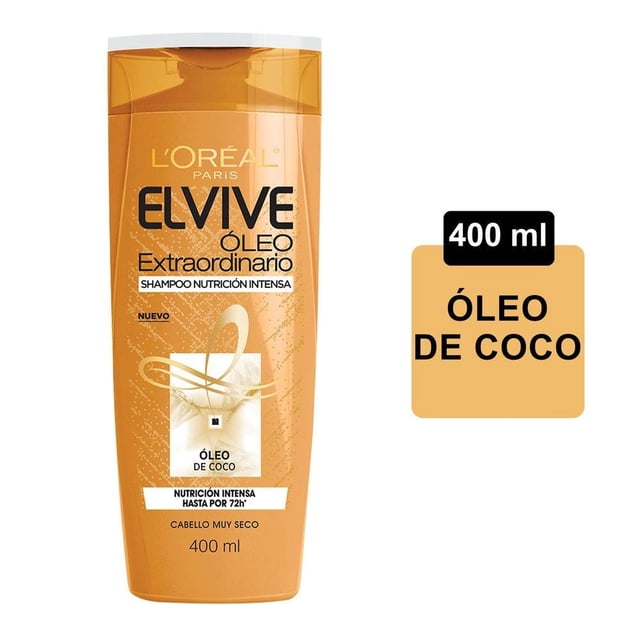 Shampoo L'Oréal Paris Elvive óleo extraordinario nutrición intensa cabello muy seco 400 ml