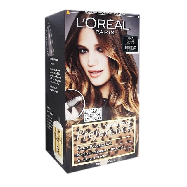 Tinte para cabello L'Oréal Paris Preference N°3 ombré touch rubio medio a rubio