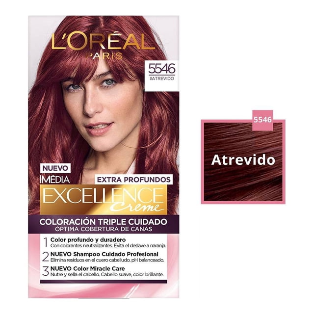 Tinte para cabello L'Oréal Imédia Excellence 5546 atrevido