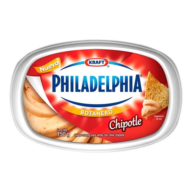 Queso crema Philadelphia botanero con chile chipotle untable 150 g
