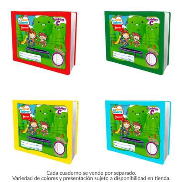 Cuaderno Italiano Norma Mi Primer Cuaderno Cuadro 7 mm 72 Hojas Varios Colores 1 Pieza