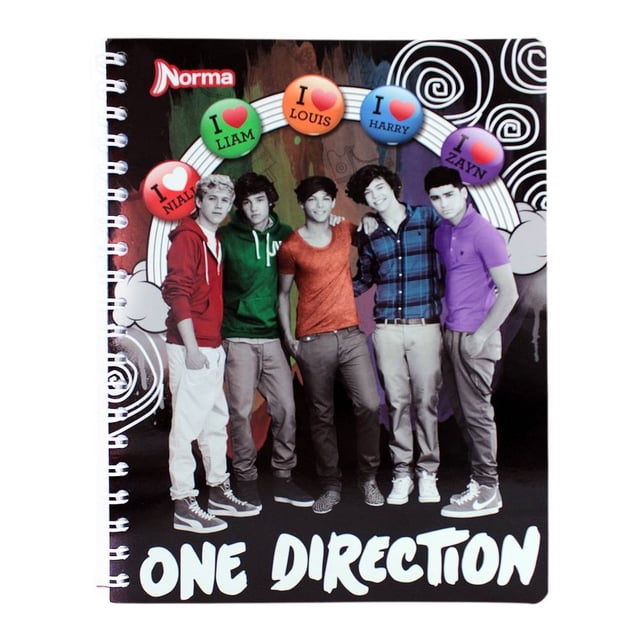Cuaderno Profesional de Raya Norma One Direction Pasta Rígida | Walmart ...