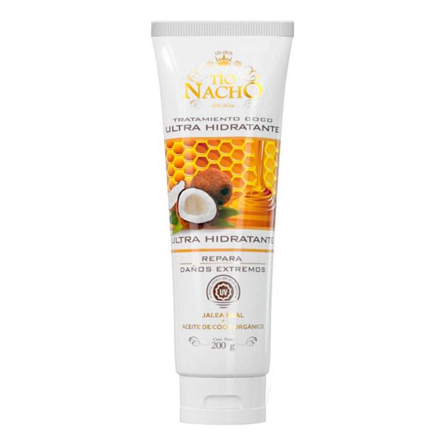 Tratamiento Tío Nacho ultra humectante jalea real y aceite de coco orgánico 200 g