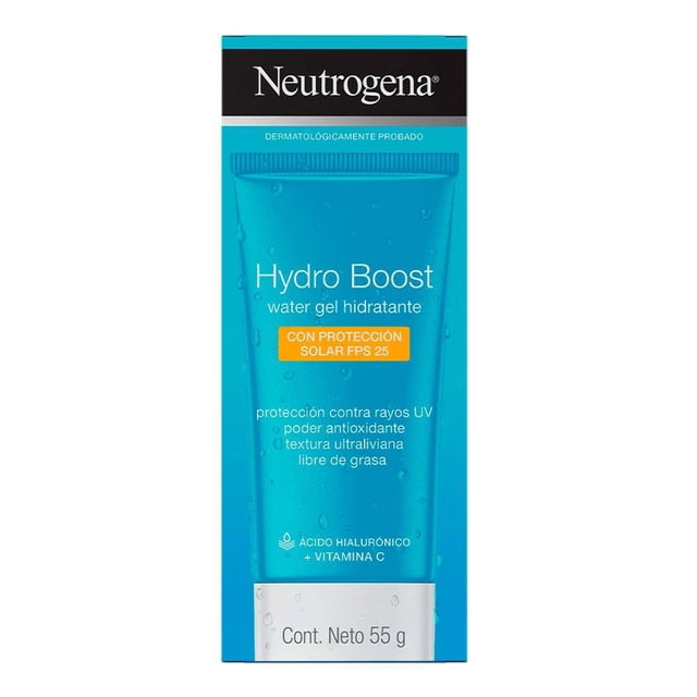 Crema hidratante facial Neutrogena Hydro Boost FPS 25 en gel con ácido hialurónico 55 g