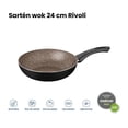 thumbnail image 3 of Sartén Wok Tramontina Rivoli 24 cm Negro, 3 of 4
