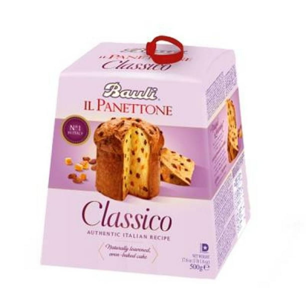 Bauli Il Panettone Italian Christmas Cake - 500g Traditional Holiday Fruit Bread