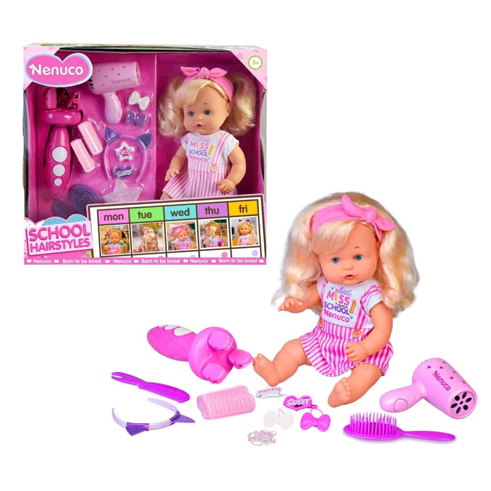 Muñeca Nenuco Peinaditos para el Colegio 35 cm