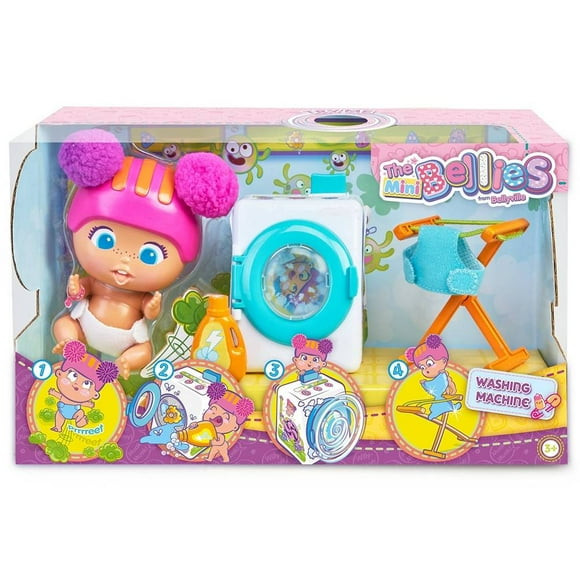 Muñeca Bellies Mini y su Lavadora 12 cm