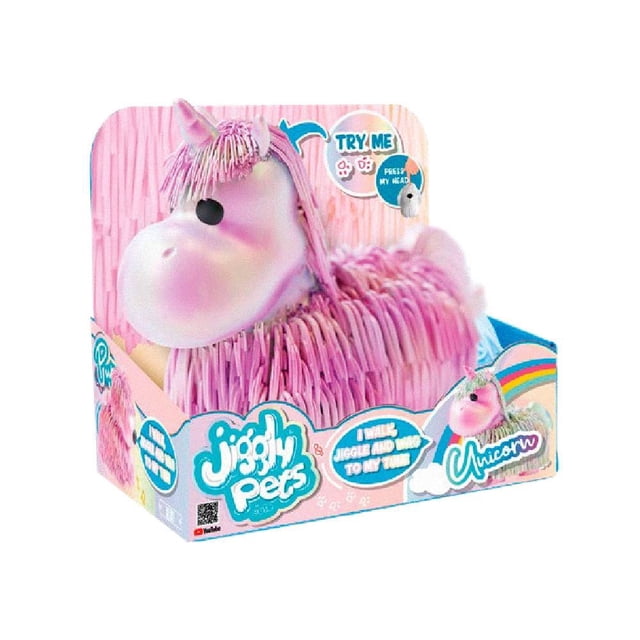Unicornio Jiggly Pup Aperlado 16 cm
