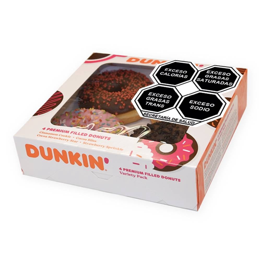 Donas Dunkin ' donuts rings 4 pzas | Walmart en línea