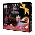 thumbnail image 1 of Aromatizante ambiental Aura 2 frascos de 50 ml c/u + 1 vela creativa de 95 g, 1 of 2