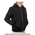 thumbnail image 3 of Chamarra George Talla M Tipo Bomber con Capucha Negro, 3 of 4