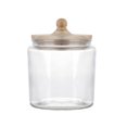 thumbnail image 1 of Cannister Mainstays de Vidrio con Tapa Tipo Madera 1 Litro, 1 of 2