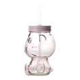 thumbnail image 2 of Mason Jar Hello Kitty de Vidrio Rosa, 2 of 4